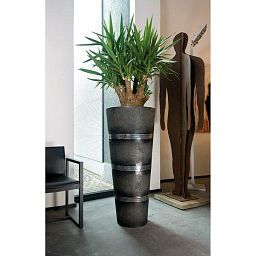 Cosmos Round Tall Polystone Outdoor Planter