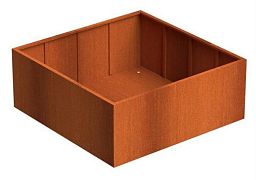 Andes Outdoor Corten Steel Square Planter