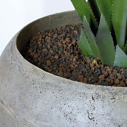 Cigar Round Tall Polystone Outdoor Planter