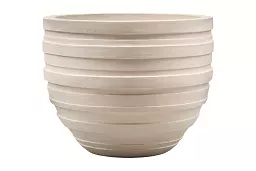 Polystone Ribbed Planter | Indoor and Outdoor Plant Pot