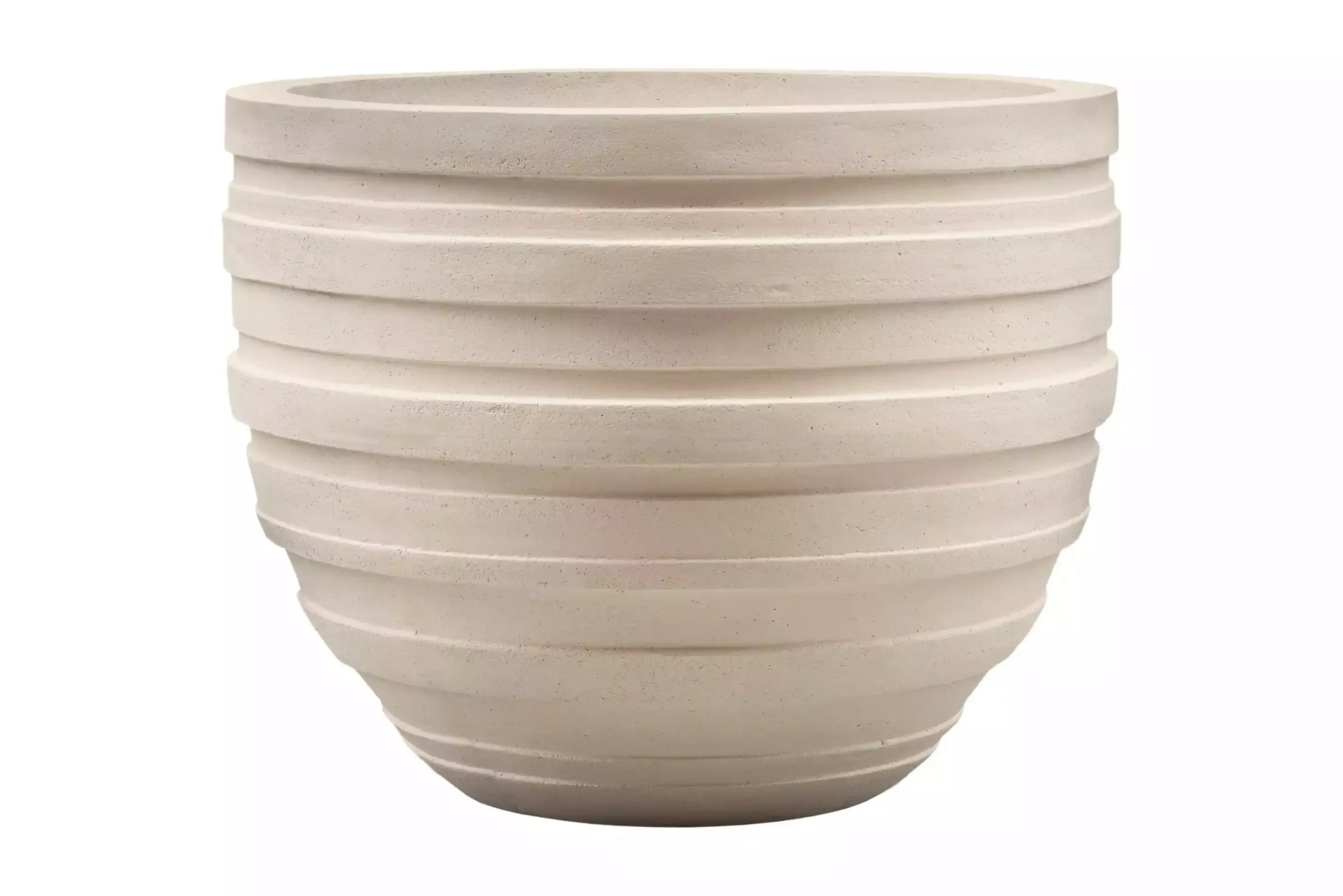Polystone Ribbed Planter | Indoor and Outdoor Plant Pot