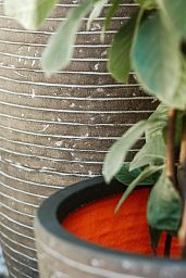 Round Resin Row Planter by Cadix Capi Tutch Vase Elegance Low