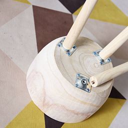 HORTICO GAIA Wooden House Planter with Legs, Tall Indoor Plant Pot Stand with Waterproof Liner