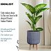 IDEALIST Lite Ribbed Cylinder Planter on Legs, Round Pot Plant Stand Indoor