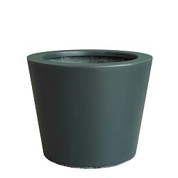 HALO Tapered Round Outdoor Fiberglass Planter