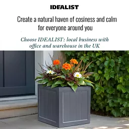 IDEALIST Regency Light Stone Square Garden Planter