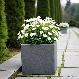 IDEALIST Lite Textured Concrete Effect Square Outdoor Planter