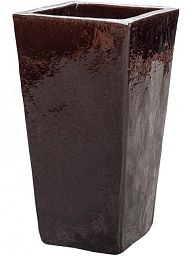 Ceramic Square Tall Glossy Planter Pot In/Out