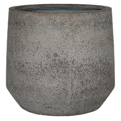Cement & Stone Tapered Round Planter | Indoor and Outdoor Plant Pot