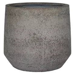 Cement & Stone Tapered Round Planter | Indoor and Outdoor Plant Pot