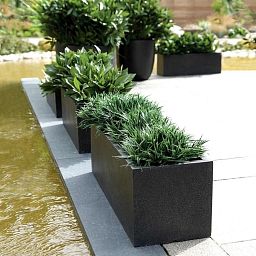 Trough Fiberstone Contemporary Planter By Cadix Capi Lux