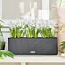 LECHUZA CUBE Color Triple Trough Poly Resin Self-watering Planter