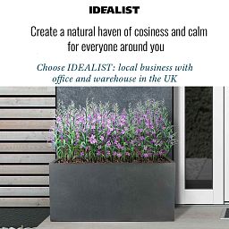 IDEALIST Lite Contemporary Light Concrete Trough Planter