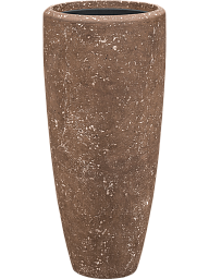 Polystone Tall Planter + Liner | Round Vase Indoor Plant Pot