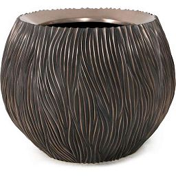 River Round Polystone Outdoor Planter