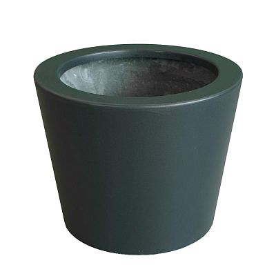 HALO Tapered Round Outdoor Fiberglass Planter