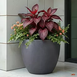 IDEALIST Lite Contemporary Light Concrete Egg Planter