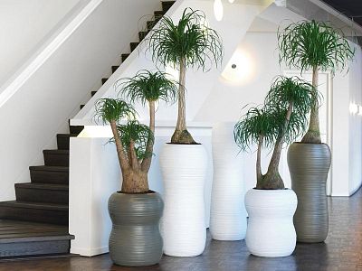 Harmony Round Tall Polystone Indoor Planter