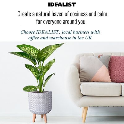 IDEALIST Lite Faceted Effect Planter on Legs