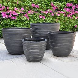 IDEALIST Lite Row Light Concrete Egg Planter