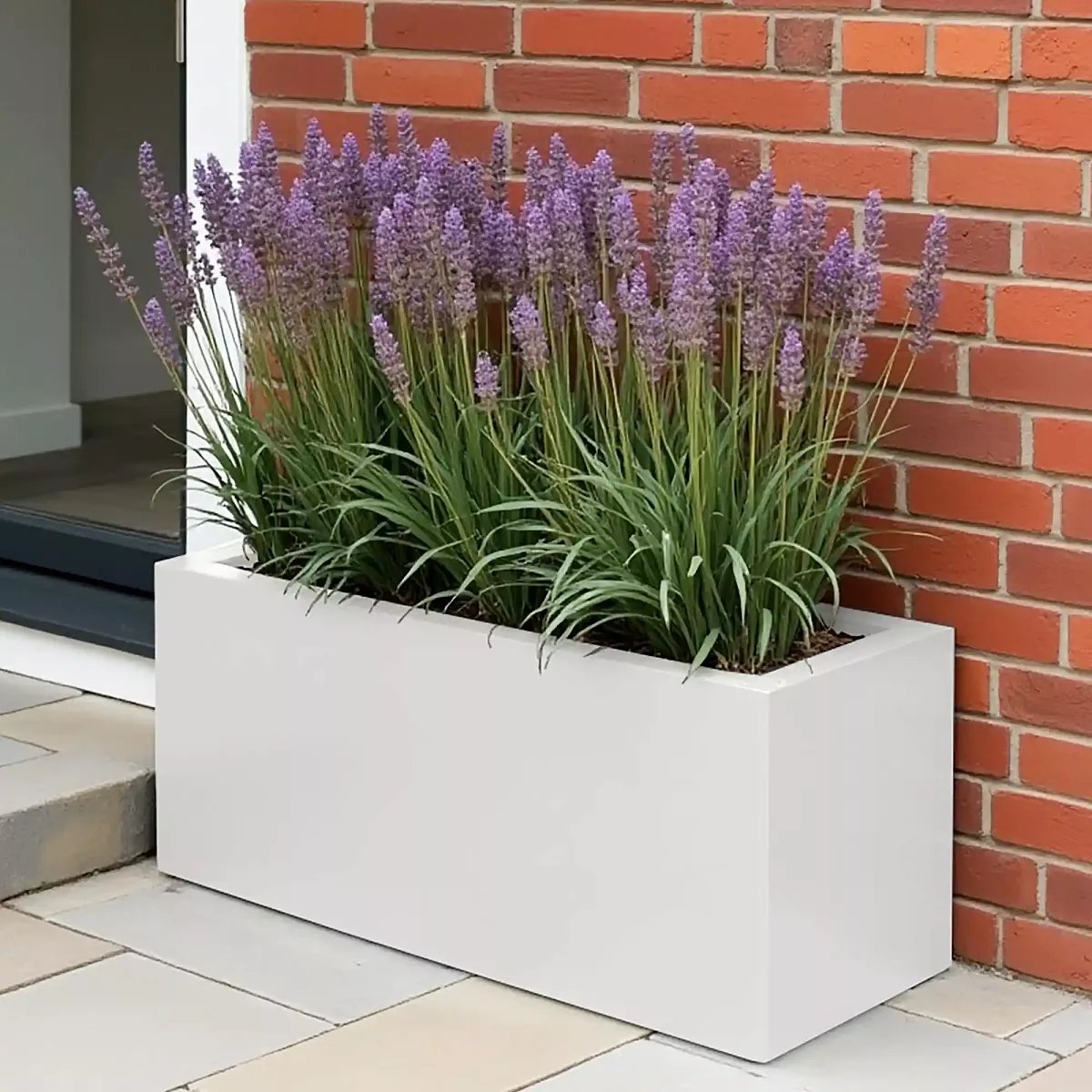 IDEALIST Lite Contemporary Light Concrete High Trough Planter