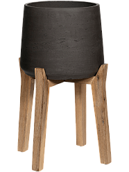 Rough Fiberclay Planter With Feet | Indoor and Outdoor Plant Pot