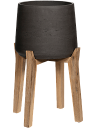 Rough Fiberclay Planter With Feet | Indoor and Outdoor Plant Pot