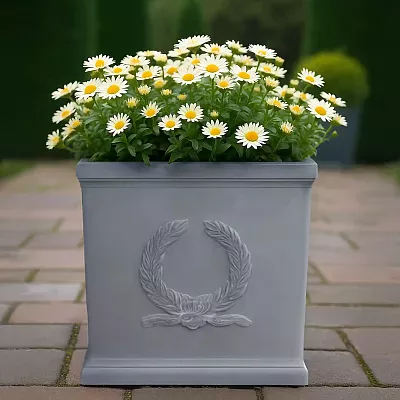 IDEALIST Kensington Light Stone Square Garden Planter