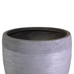 IDEALIST Lite Ribbed Light Concrete Vase Planter