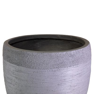IDEALIST Lite Ribbed Light Concrete Vase Planter