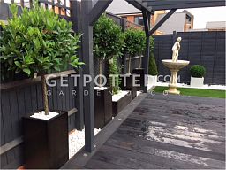 IDEALIST Lite Tall Square Contemporary Light Concrete Planter