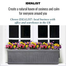IDEALIST Lite Vertical Ribbed Vintage Style Window Box