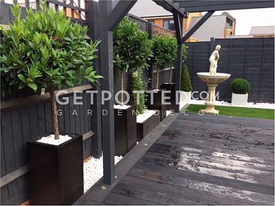 IDEALIST Lite Tall Square Contemporary Light Concrete Planter