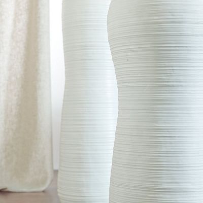 Harmony Round Tall Polystone Indoor Planter