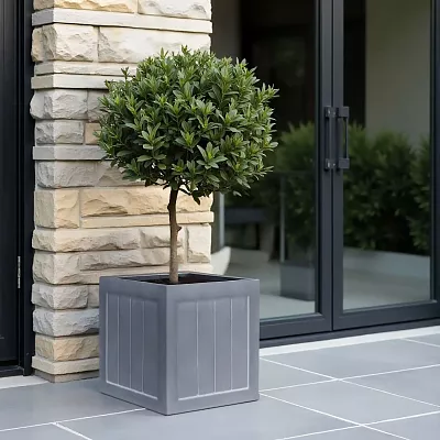 IDEALIST Regency Light Stone Square Garden Planter