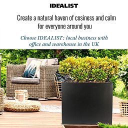 IDEALIST Lite Contemporary Light Concrete Trough Planter