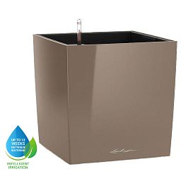 LECHUZA CUBE Square Poly Resin Self-watering Planter