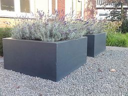 PURE Low Cube Outdoor Fiberglass Planter