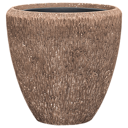 Polystone Egg Planter + Liner | Indoor Plant Pot