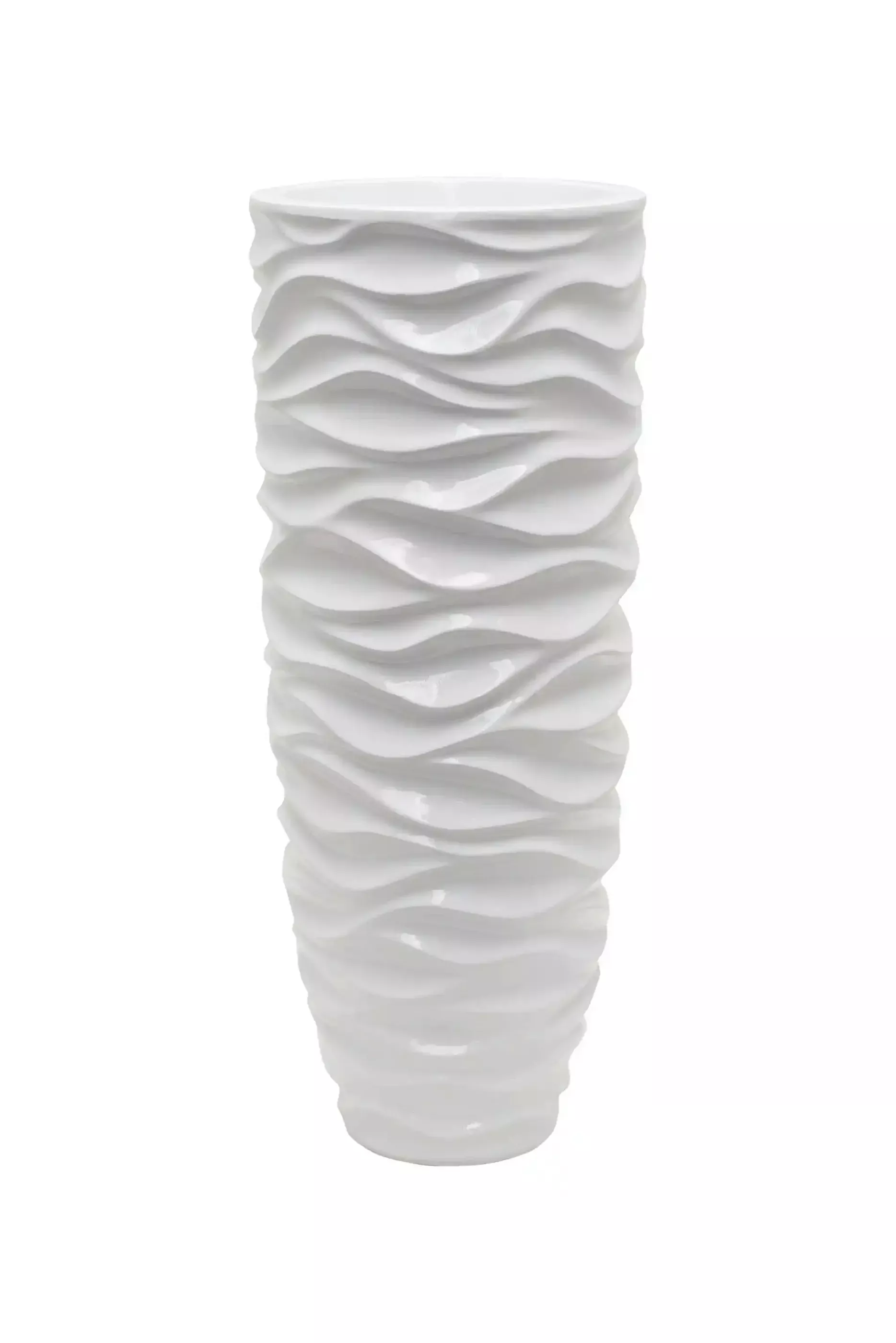 Luxe Lite Glossy Sea Tall Indoor Planter