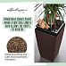 LECHUZA CUBICO Color Square Tall Poly Resin Self-watering Planter