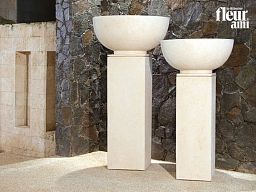 Bowl Round Polystone Planter by Fleur Ami EGO PLUS
