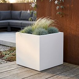 IDEALIST Lite Square Box Contemporary Light Concrete Planter