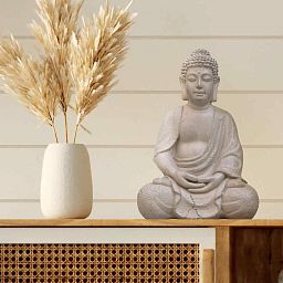 IDEALIST Lite Meditating Buddha Sculpture Garden Statue