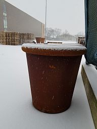 Tube Outdoor Corten Steel Round Planter