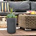 Ribbed Cilinder Outdoor Planter by Idealist Lite