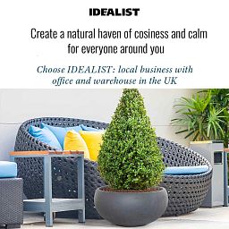 IDEALIST Lite Classic Smooth Bowl Outdoor Planter