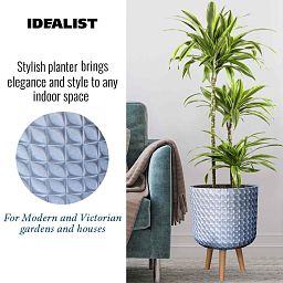 IDEALIST Lite Faceted Effect Planter on Legs