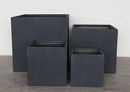 IDEALIST Lite Square Box Contemporary Light Concrete Planter