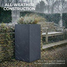 IDEALIST Lite Tall Square Contemporary Light Concrete Planter